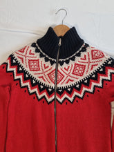 Load image into Gallery viewer, Ralph Lauren Fairisle Scandi Nordi Knitted Ladies Zipup Cardigan S/M
