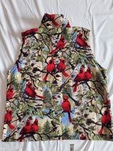 Load image into Gallery viewer, Red Cardinal Bird Vintage Fleece L
