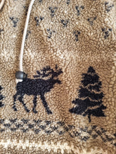 Load image into Gallery viewer, Moose Soft Brown Hooded Vintage Fleece M/L
