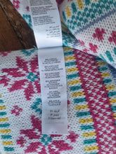 Load image into Gallery viewer, Fair Isle Style Knitted Scarf with Tassles
