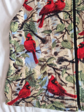 Load image into Gallery viewer, Red Cardinal Bird Vintage Fleece L
