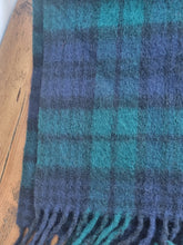 Load image into Gallery viewer, Edinburgh Black Watch 100% Lambswool Tartan Fringed Scarf
