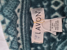 Load image into Gallery viewer, Teal Patterned Vintage Fleece XL
