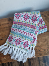 Load image into Gallery viewer, Fair Isle Style Knitted Scarf with Tassles
