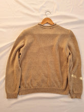 Load image into Gallery viewer, Vintage Oatmeal Embroidered Acorn Knitted Ladies Jumper M
