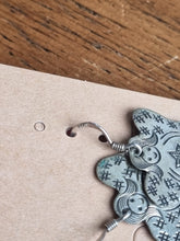 Load image into Gallery viewer, Vintage Christmas Silver Angel Earrings
