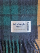 Load image into Gallery viewer, Edinburgh Black Watch 100% Lambswool Tartan Fringed Scarf
