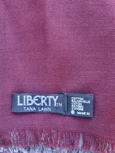 Load image into Gallery viewer, Vintage Liberty of London Tana Lawn Hera Peacock Print Cotton Scarf
